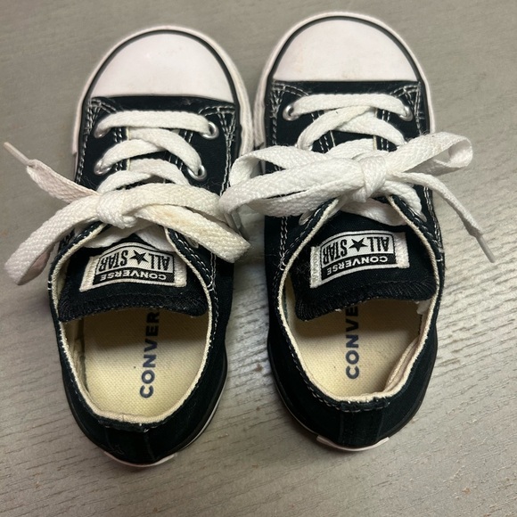 Converse All Star Infant/Toddler Boys Black Shoes~Size 8 Set Of 2 - Picture 9 of 16